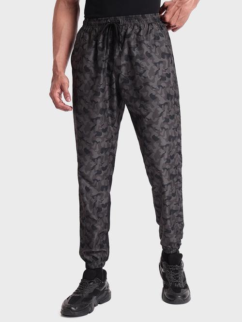 grey printed mid rise jogger - 20134652 - Very Small Image - 1