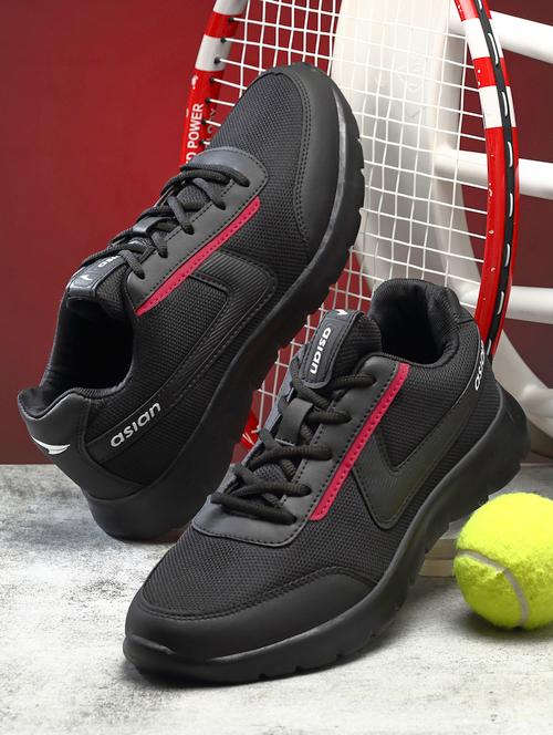 black lace up sport shoes - 20135457 - Very Small Image - 1