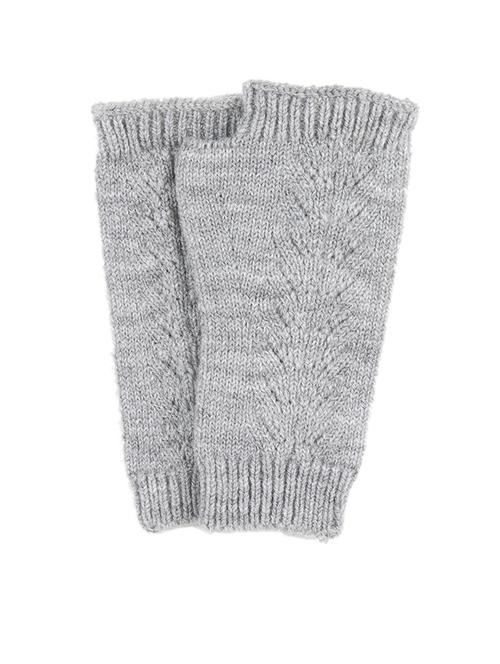 grey solid wool regular gloves - 20135541 - Very Small Image - 1