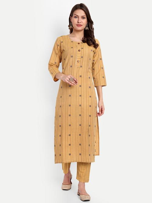 printed kurta pant set with dupatta - 20136646 - Very Small Image - 1