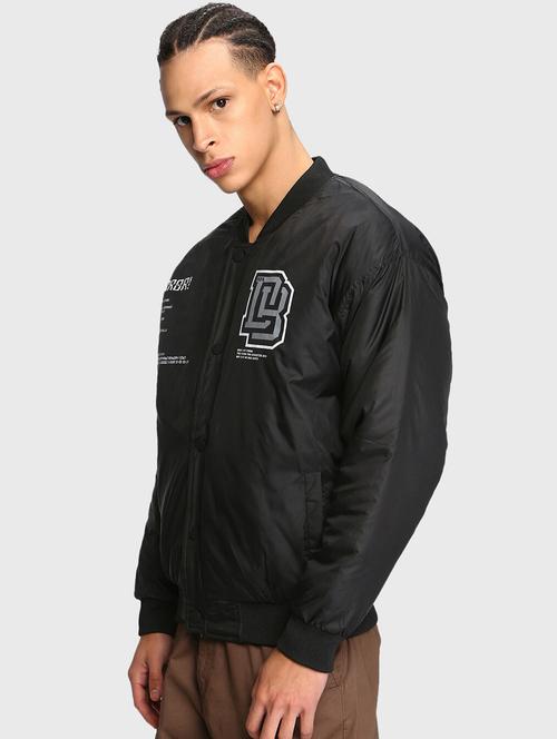 typographic regular bomber jacket - 20145523 - Very Small Image - 1