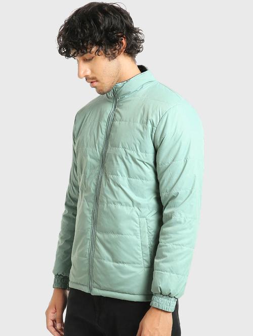 blue nylon solid reversible jacket - 20145676 - Very Small Image - 1