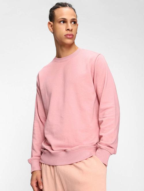 pink cotton sweatshirt - 20145805 - Very Small Image - 1