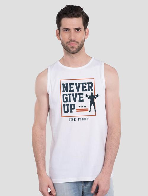 round neck printed vest - 20148034 - Very Small Image - 1