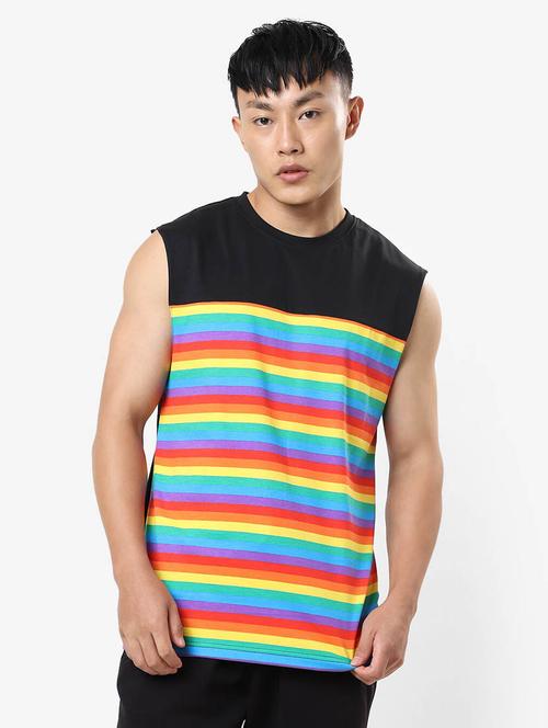 round neck printed vest - 20148040 - Very Small Image - 1