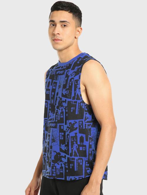 round neck printed vest - 20148046 - Very Small Image - 1