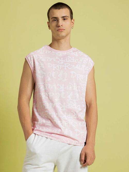 round neck printed vest - 20148074 - Very Small Image - 1