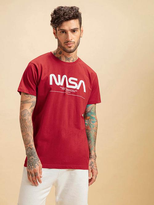 round neck printed regular t-shirt - 20148130 - Very Small Image - 1