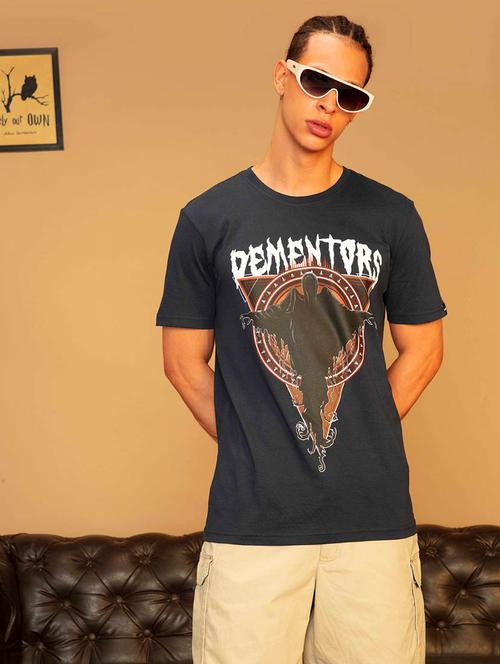 round neck printed regular t-shirt - 20148203 - Very Small Image - 1