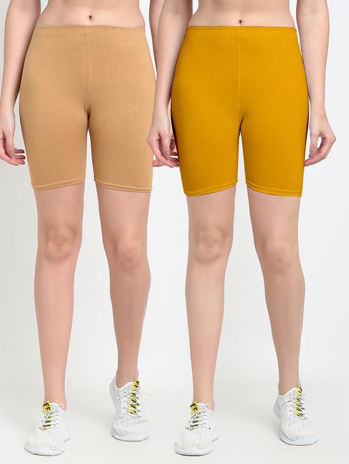 pack of 2 solid cycling shorts - 20148347 - Very Small Image - 1