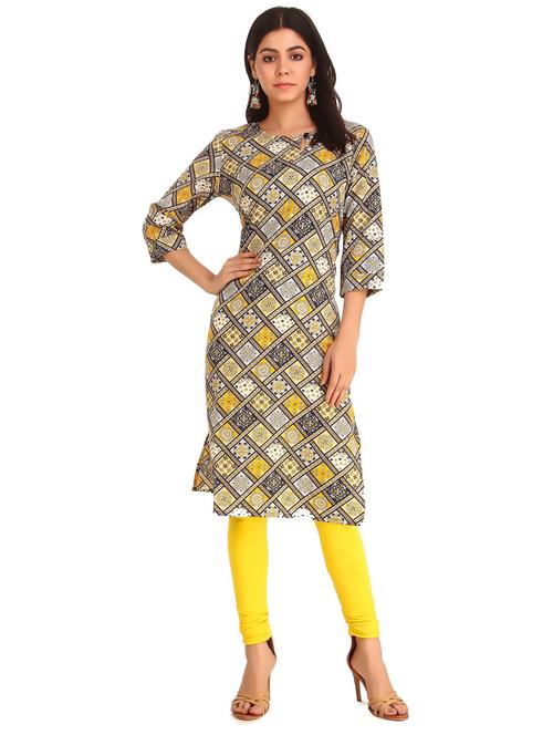 women's straight kurta - 20149435 - Very Small Image - 1