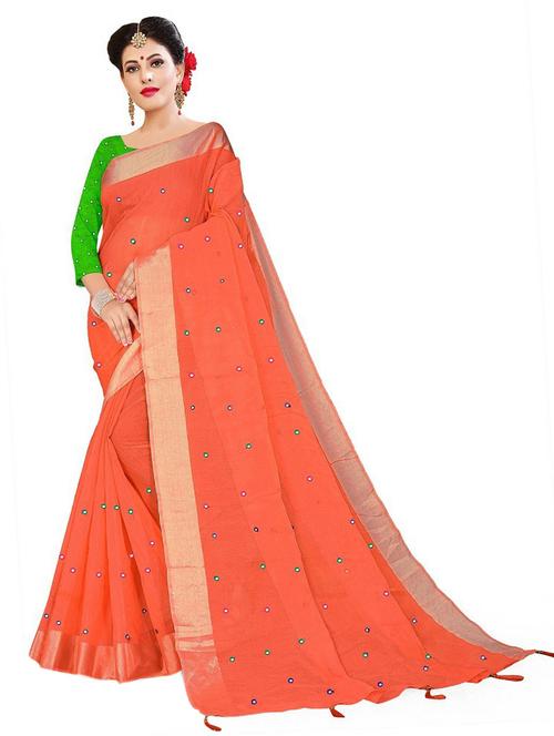 embroidered saree with blouse - 20150334 - Very Small Image - 1