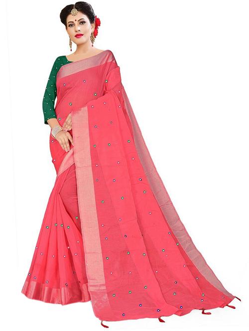 embroidered saree with blouse - 20150339 - Very Small Image - 1