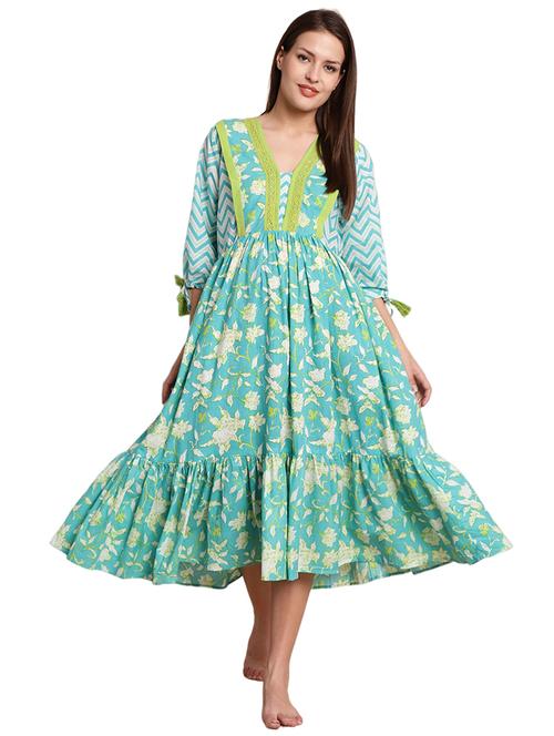 light blue cotton maternity wear - 20150575 - Very Small Image - 1
