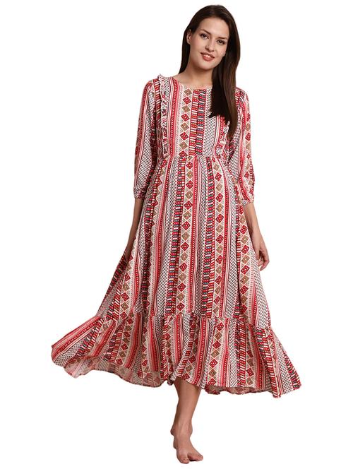 red rayon maternity wear - 20150582 - Very Small Image - 1