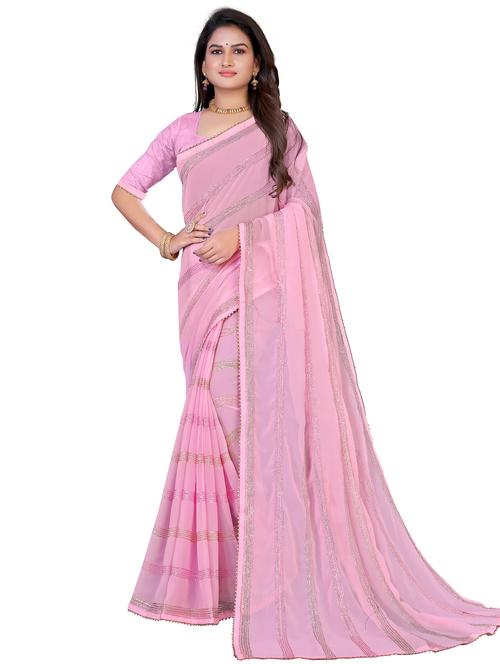 self design saree with blouse - 20151703 - Very Small Image - 1
