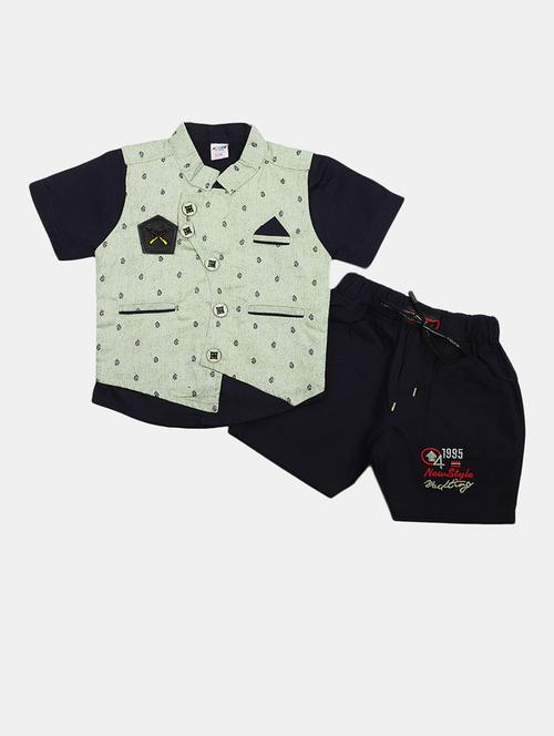 kids printed shorts sets - 20153439 - Very Small Image - 1