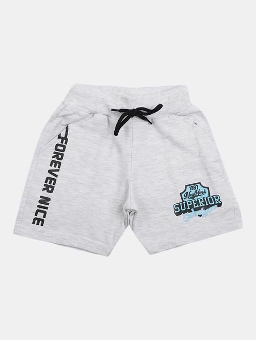 grey printed regular fit shorts - 20153588 - Very Small Image - 1