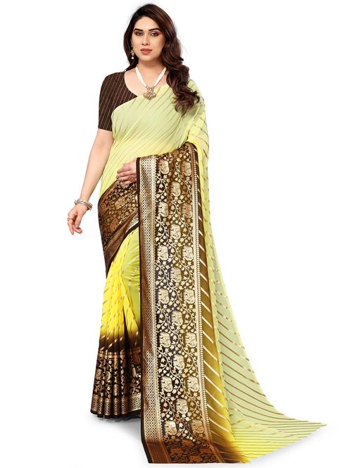 foil printed saree with blouse - 20153913 - Very Small Image - 1