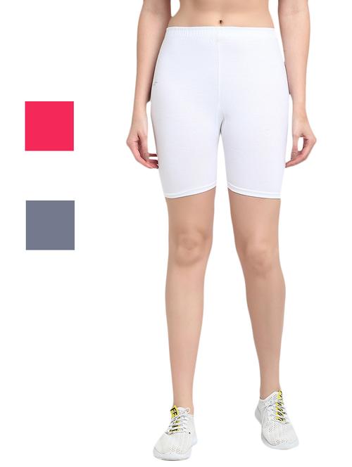 pack of 3 solid cycling shorts - 20154440 - Very Small Image - 1