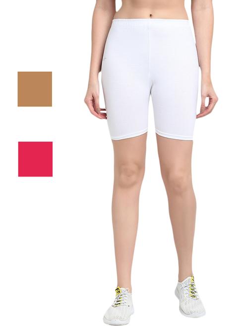 pack of 3 solid cycling shorts - 20154446 - Very Small Image - 1