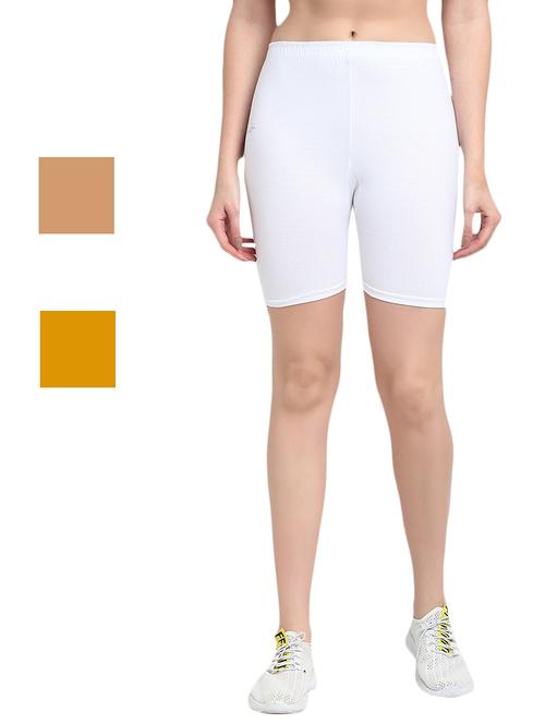 pack of 3 solid cycling shorts - 20154452 - Very Small Image - 1