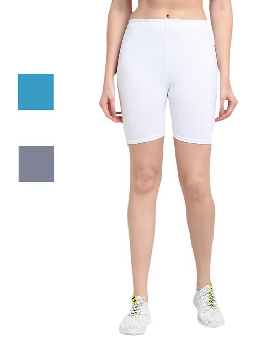 pack of 3 solid cycling shorts - 20154538 - Very Small Image - 1