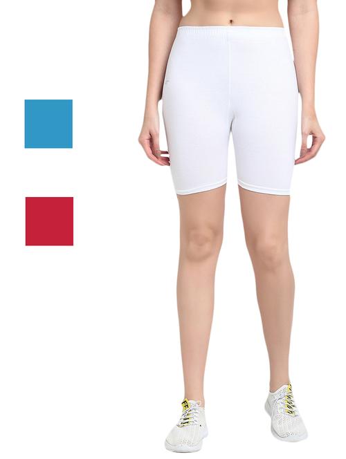 pack of 3 solid cycling shorts - 20154554 - Very Small Image - 1