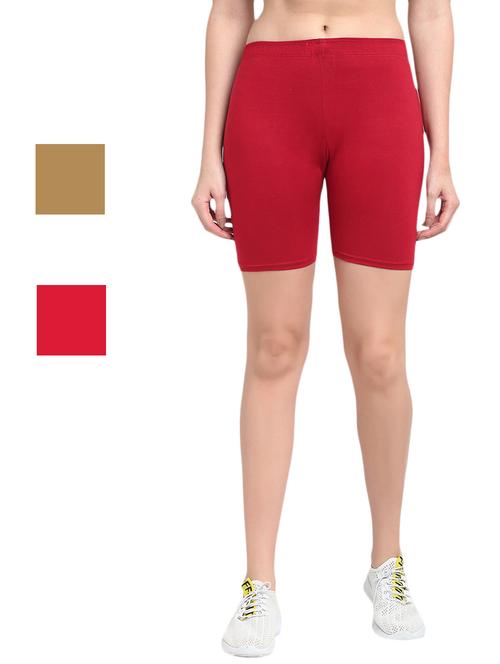 pack of 3 solid cycling shorts - 20154597 - Very Small Image - 1