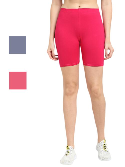 pack of 3 solid cycling shorts - 20154626 - Very Small Image - 1