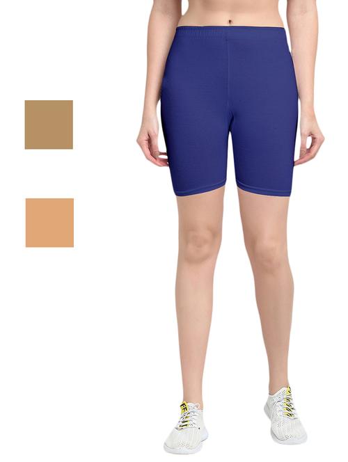 pack of 3 solid cycling shorts - 20154670 - Very Small Image - 1
