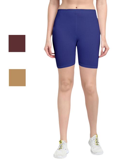 pack of 3 solid cycling shorts - 20154695 - Very Small Image - 1