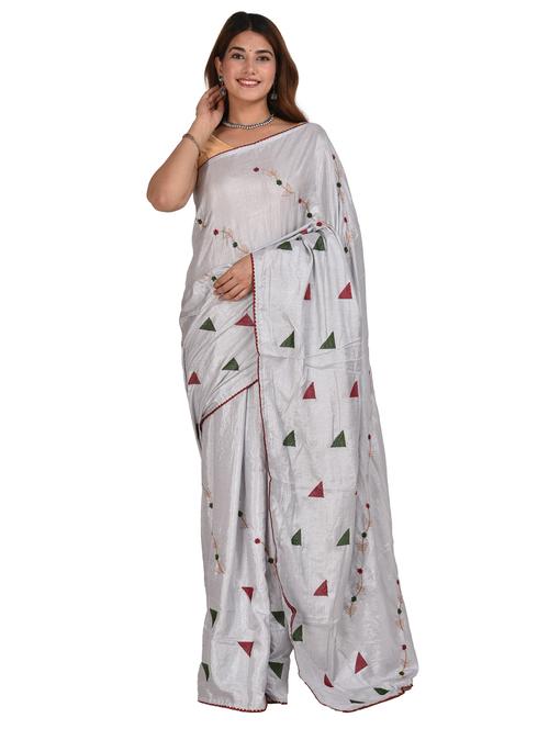 self design woven cotton saree - 20155623 - Very Small Image - 1
