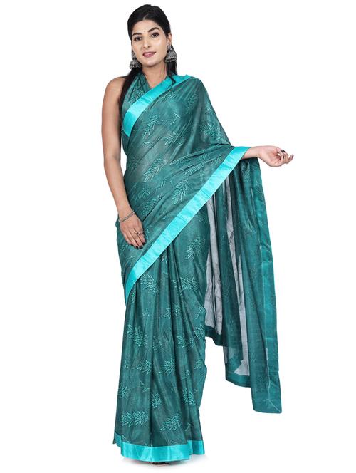 self design printed woven saree with blouse - 20155651 - Very Small Image - 1