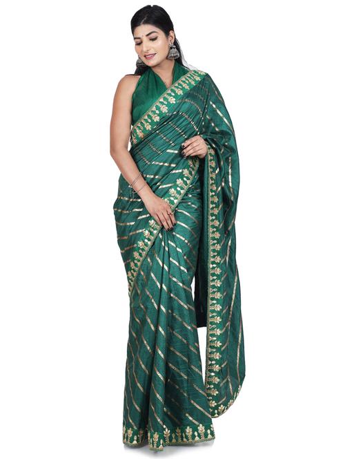 self design gota patti woven saree - 20155677 - Very Small Image - 1