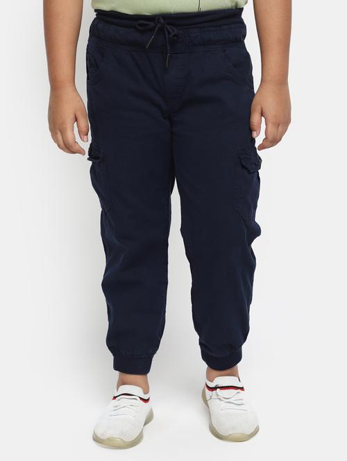 kids solid jogger - 20158233 - Very Small Image - 1