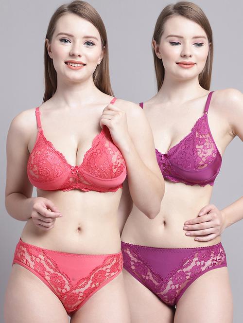 pack of 2 bras and panty set - 20158809 - Very Small Image - 1