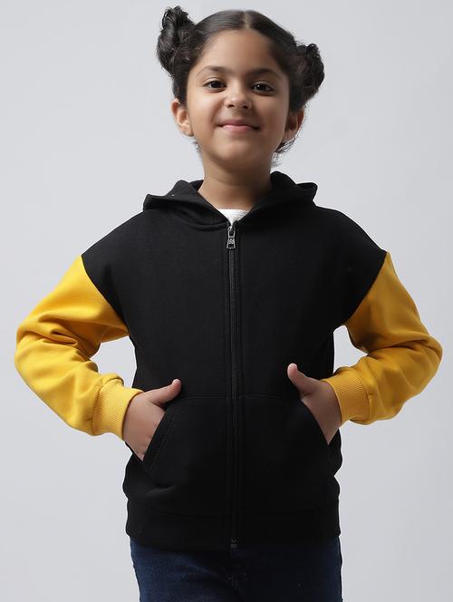 color block hood neck sweatshirt - 20159278 - Very Small Image - 1