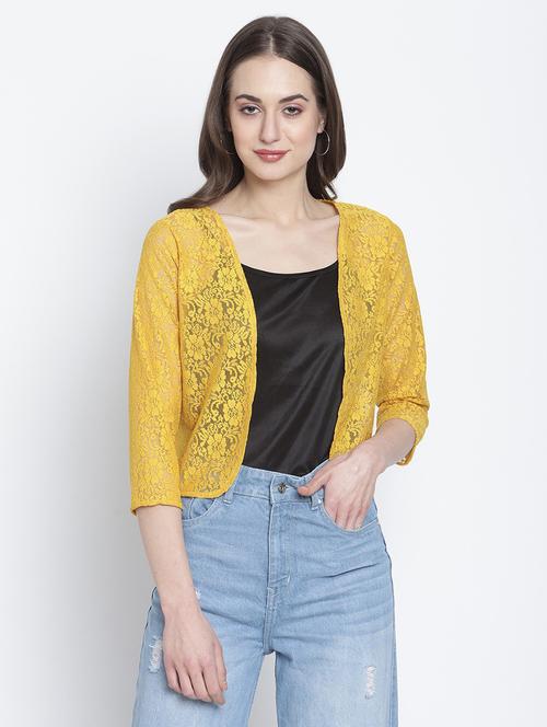 orange cotton shrug - 20159605 - Very Small Image - 1