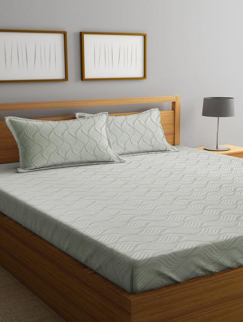 klotthe double bedsheet with 2 pillow covers - 20159900 - Very Small Image - 1
