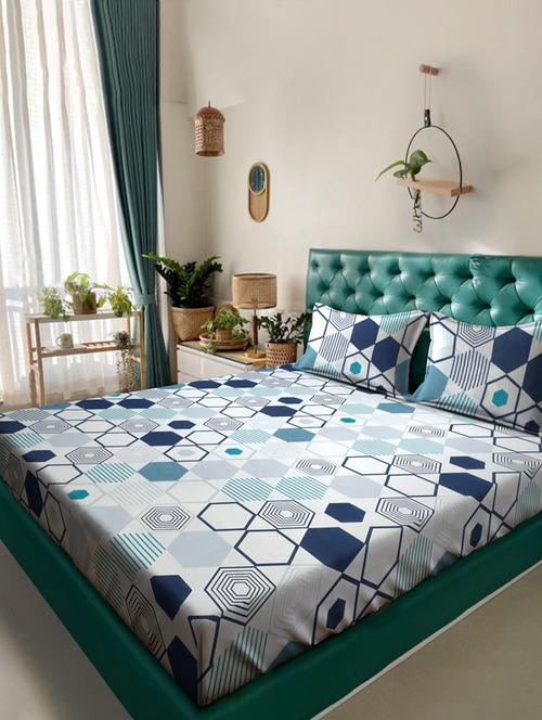 klotthe double bedsheet with 2 pillow covers - 20159930 - Very Small Image - 1