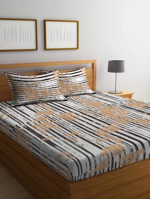 klotthe double bedsheet with 2 pillow covers - 20159939 - Very Small Image - 1