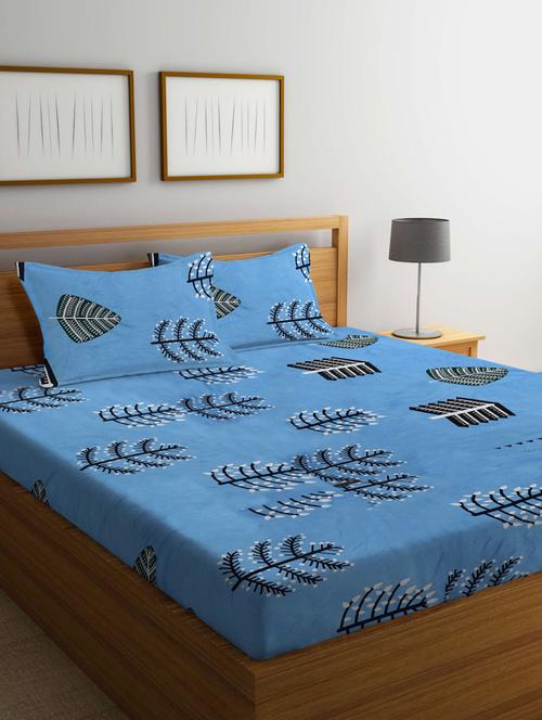 klotthe double bedsheet with 2 pillow covers - 20159942 - Very Small Image - 1