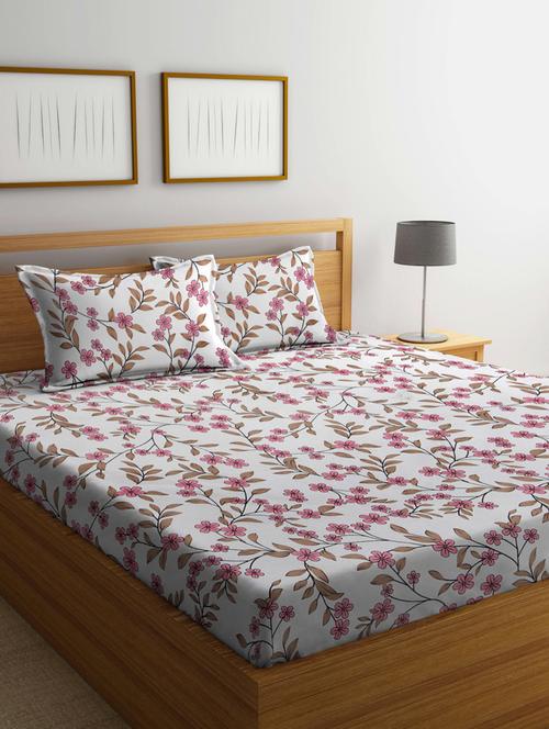 klotthe double bedsheet with 2 pillow covers - 20159945 - Very Small Image - 1