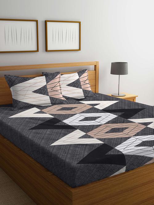 klotthe double bedsheet with 2 pillow covers - 20159952 - Very Small Image - 1