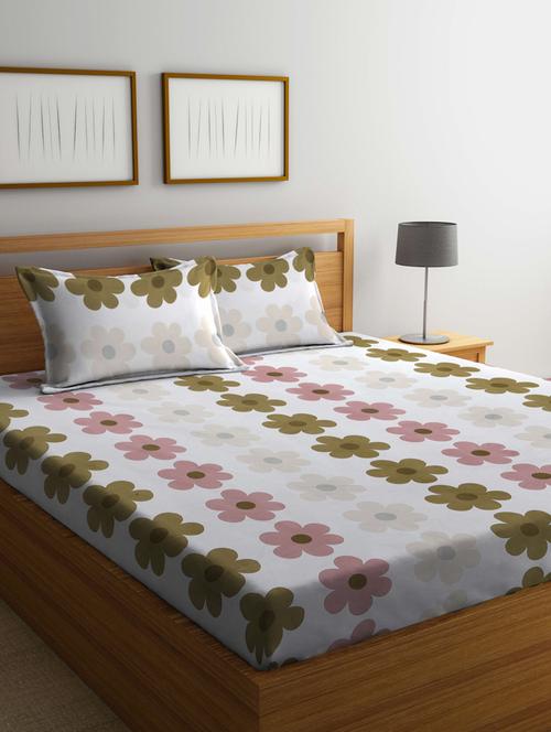 klotthe double bedsheet with 2 pillow covers - 20159954 - Very Small Image - 1