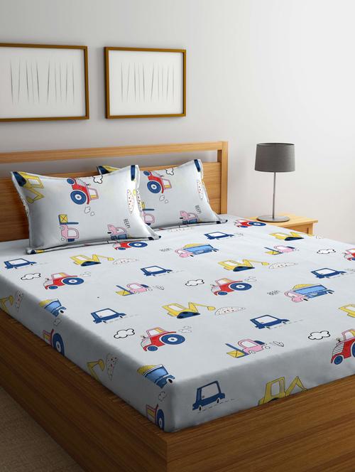 klotthe double bedsheet with 2 pillow covers - 20159962 - Very Small Image - 1
