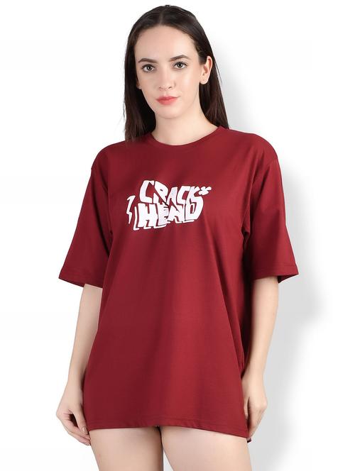 women's chest print crew neck t-shirt - 20160096 - Very Small Image - 1