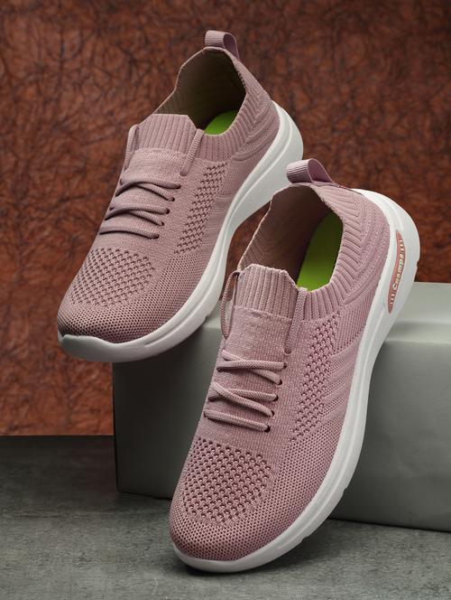 purple mesh laceup casual shoes - 20161364 - Very Small Image - 1