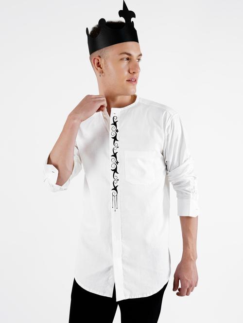 mens printed casual shirt - 20162169 - Very Small Image - 1